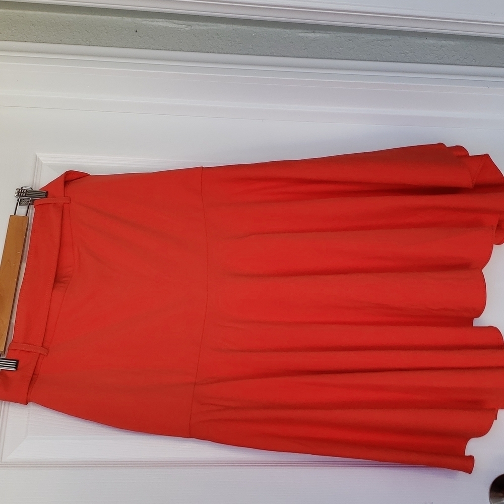 Ann Taylor red Assimetrical skirt size 10 - Picture 5 of 17